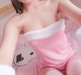 萌白酱福利—粉红兔女郎