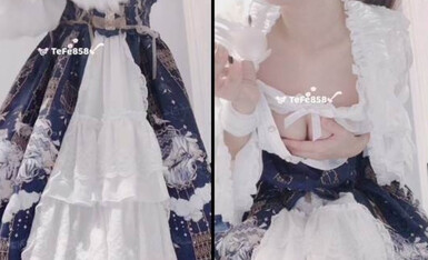 可爱妹子@福利姬@粉嫩少女@cuteli520之蓝白汉服