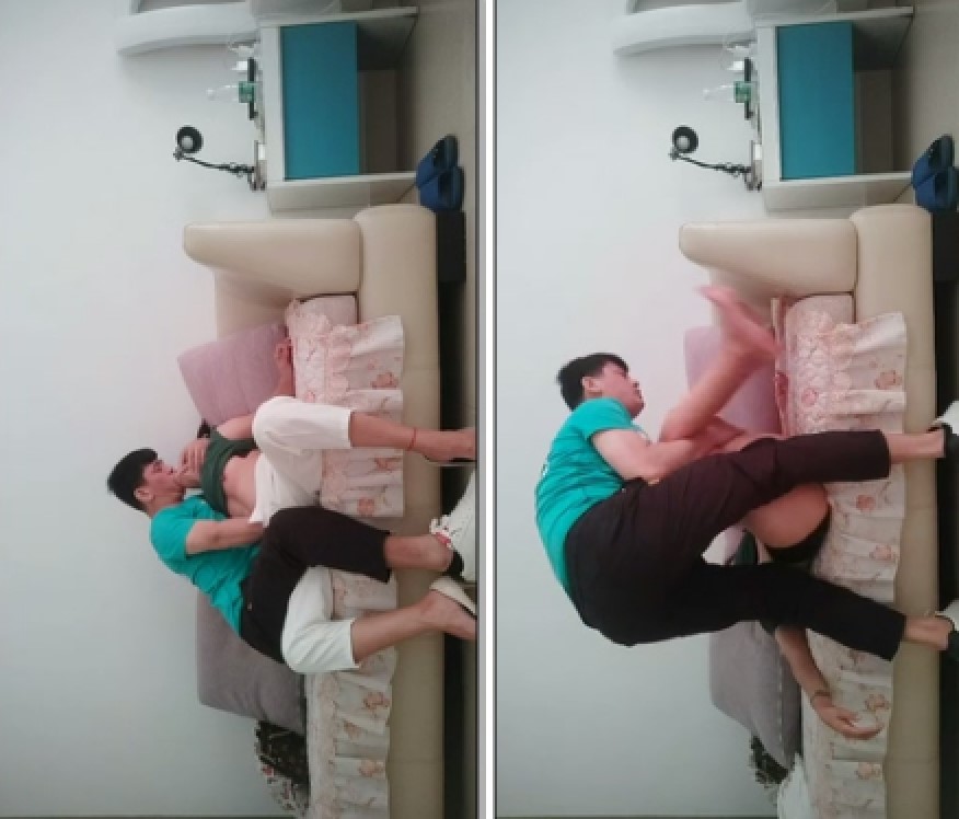 【爱情丶故事】网恋新人，38岁良家三天奔现，耐操骚女第二炮，抓起双腿全力输出