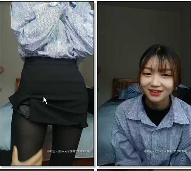 美眉的颜值很能打，化个妆不需要美颜，很清纯青涩 刚踏入社会的青涩