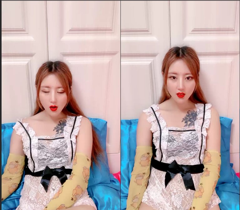 女仆装网红女神！情趣椅子炮友下面舔逼！深喉吸吮大屌，怼着微毛肥穴抽插，骑乘位夹的很紧