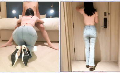 ⭐牛仔褲女神⭐國產罕見的牛仔女神！綠帽偷情流出，玉一般的身體太美了！勁爆完美身材 美乳嫩穴操到腿軟