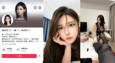 【某某門事件】第63彈 抖音55W粉絲反差婊【DJMILK】跟同廠牌潮流小伙4p視頻流出,一邊被操還一邊問你射了沒？