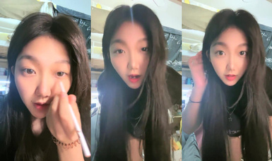 推薦！正宗G奶大學生【班長大人】宿舍酒店樓梯道廁所自慰，極品反差眼鏡婊，玩得真是瘋狂 (9)