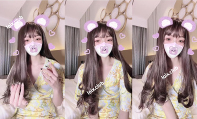 米娜學姐(小酒醬) 黃色碎花長裙 (1)