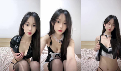 主播【小梨渦】00後美少女，黑絲誘惑