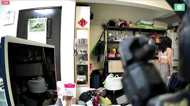 2024-05-10_臺北家庭監控_[內衣內褲]_姊妹換衣準備上學