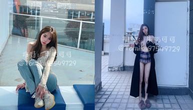 高顏值白富美女教師『牛奶可可』穿的特別淑女的去學校，享受男人對我身體的打量，故意走光給他們驚喜！