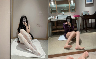 無情絲足榨汁姬女神『酷兒』走了一天jiojio超級酸了壞壞弟弟還要tk我，誰能抵抗住 黑色油亮絲的誘惑呀 (2)