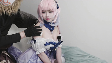 【草莓羽衣】cos原神心海啪啪_胡蘿卜插逼_1