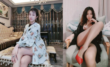 極品母狗騷少婦，情趣制服自慰，3P大混戰被炮友各種無套猛干 (1)