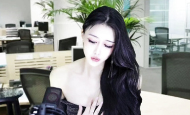 網易CC騷主播【白妖妖】單口相聲【白秘書升職記】2K原版畫質，自導自演，大膽口嗨，勾引老闆，道具自慰 (3)