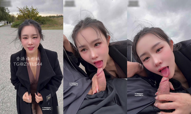 汐夢瑤-雨天戶外阿黑顏內射，緊張刺激。